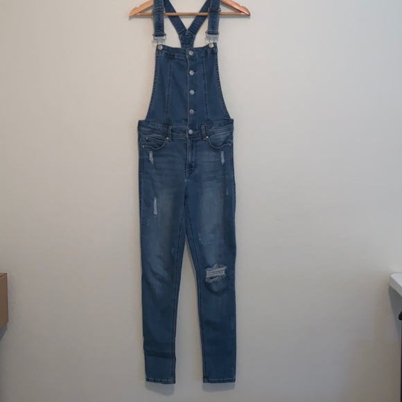 SKY & SPARROW SIZE SMALL VERY CUTE WORN LOOK OVERALLS - Picture 1 of 9